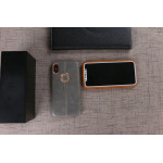 Wholesale iPhone X (Ten) Armor Leather Hybrid Case (Black)